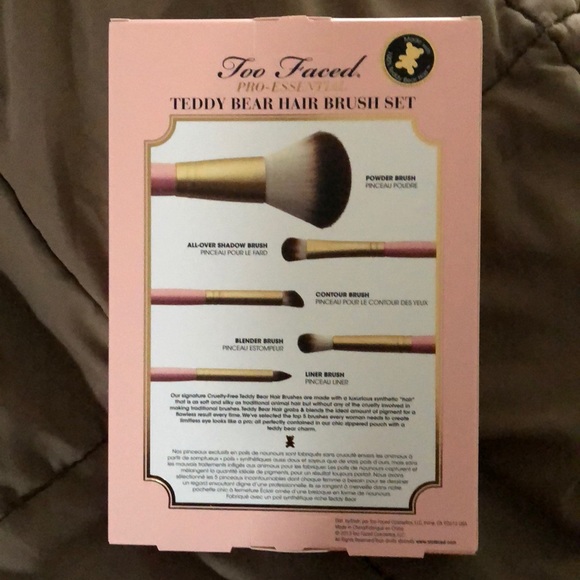 Too Faced Teddy Bear Hair 5 Piece Brush Set - Picture 5 of 5